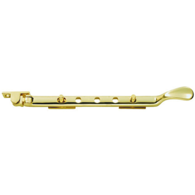 Carlisle 12Inch Victorian Casement Stay - Polished Brass