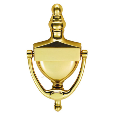 Victorian Urn Door Knocker - Polished Brass