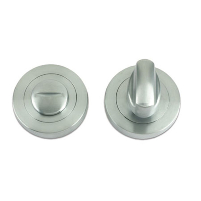 Round Thumbturn & Release - Satin Chrome