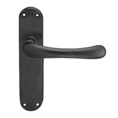 Ibra Lever Latch Handle Set - Matt Black