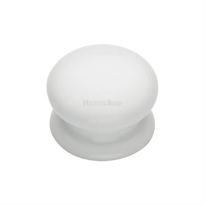 Porcelain Knob 32mm - White
