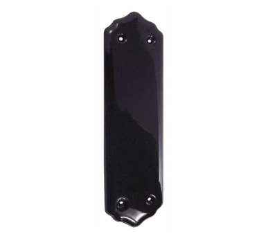 Porcelain Finger Plate 280mm x 77mm - Black