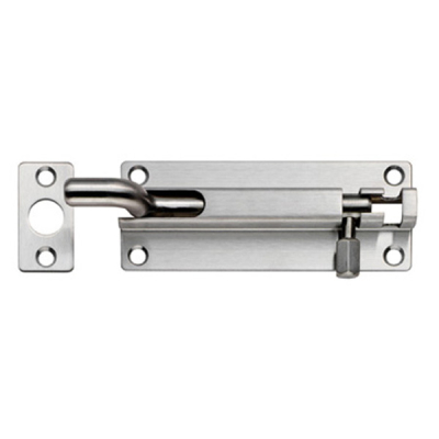Carlisle Cranked Barrel Bolt 4Inch - Satin Stainless Steel