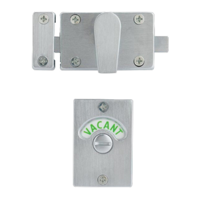Cubicle Indicator Bolt - Satin Chrome
