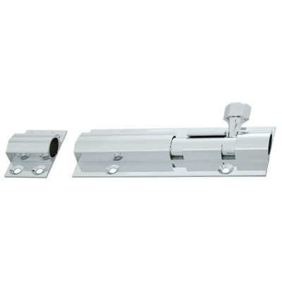 Frisco Straight Barrel Bolt 3Inch - Polished Chrome