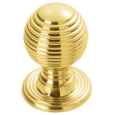 Queen Anne Knob 35mm - Polished Brass