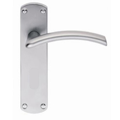 Tres Lever Latch Handle Set - Satin Chrome