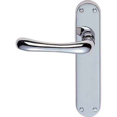 Ibra Lever Latch Handle Set - Polished Chrome