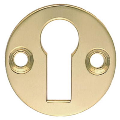 Victorian Escutcheon 32mm - Polished Brass