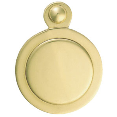 Victorian Covered Escutcheon - Polished Brass