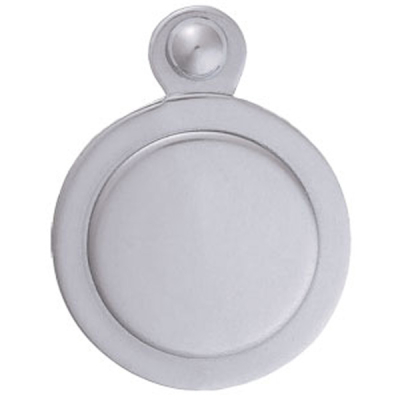 Victorian Covered Escutcheon - Satin Chrome
