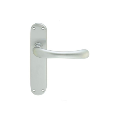 Ibra Lever Latch Handle Set - Satin Chrome
