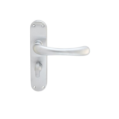 Ibra Lever Bathroom Handle Set - Satin Chrome