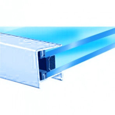 Exitex - Aluminium Roof End Closure for 20mm Glazing Units 2.1m - Aluminium