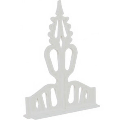 Exitex - Plastic Regency Crest 6Inch - White