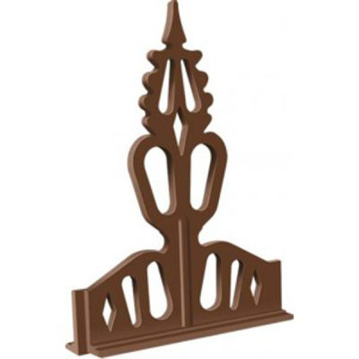 Exitex - Plastic Regency Crest 8Inch - Brown