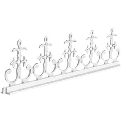 Exitex - Aluminium Antique Crest 500 x 130mm - White