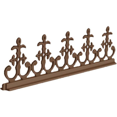 Exitex - Aluminium Antique Crest 500 x 130mm - Brown