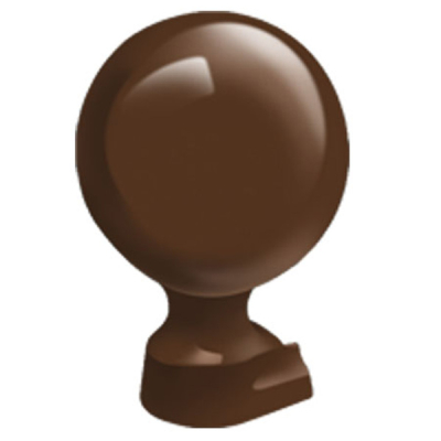 Exitex - Aluminium MK2/MK4 Slide in Ball Finial 125mm - Brown