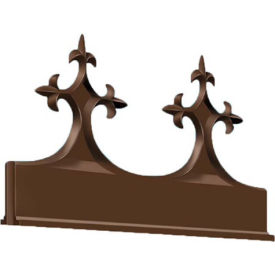 Exitex - Aluminium Victorian Crest 300 x 160mm - Brown