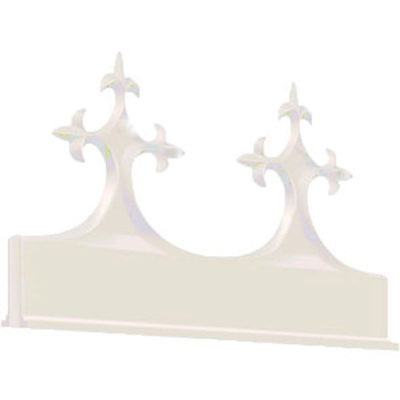 Exitex - Aluminium Victorian Crest 300 x 160mm - White