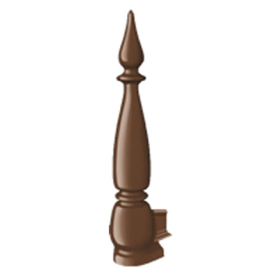 Exitex - Aluminium Fleur De Lys MK2/MK4 Finial 350mm - Brown