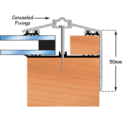 Exitex - Capex 70 with Gasket (Rag 55) Gable End Profile 6m - Aluminium