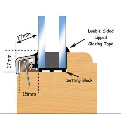 Exitex - PWT 17mm Window Trim 3m - Brown