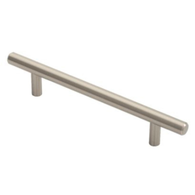 Steel T-Bar Handle 188mm (128cc) - Satin Nickel