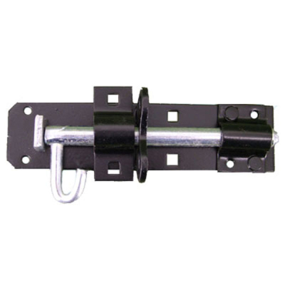 6Inch Padlock Bolt - Black