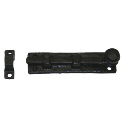 Kirkpatrick (1131) - Straight Knob Bolt 4Inch - Black