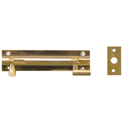 Frisco Cranked Barrel Bolt 2Inch - Polished Brass