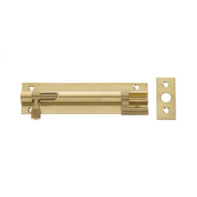 Frisco Cranked Barrel Bolt 4Inch - Polished Brass