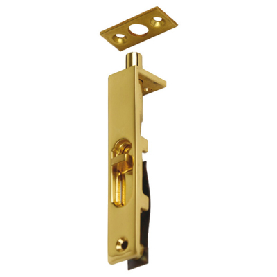 3Inch Flush Bolt - Polished Brass