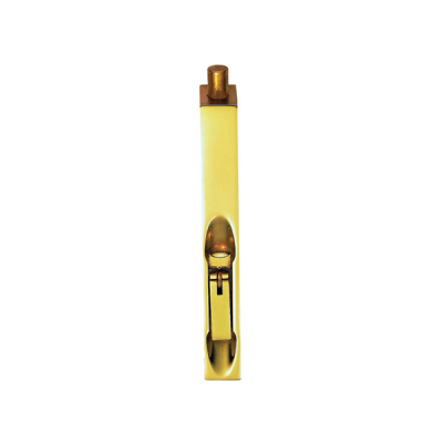 Lever Action Flush Bolt 6Inch - Polished Brass