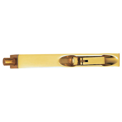 Lever Action Flush Bolt 8Inch - Polished Brass
