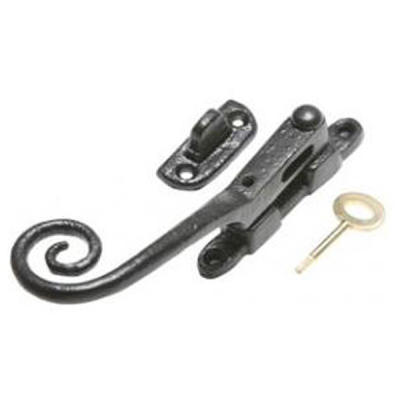Kirkpatrick (1181NVLCK) - Monkeytail Locking Night-Vent Fastener LH - Black