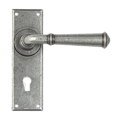 Pewter Patina Regency Lever Lock Set
