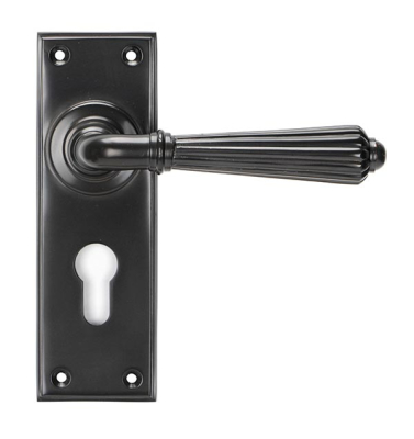 Aged Bronze Hinton Lever Euro Lock Set