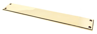Aged Brass Art Deco Fingerplate
