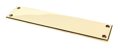 Aged Brass Art Deco Fingerplate