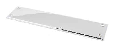 Polished Chrome Art Deco Fingerplate