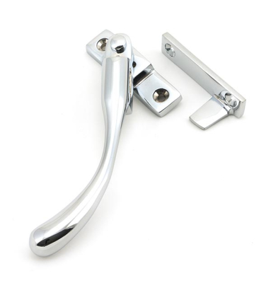 Polished Chrome Night-Vent Locking Peardrop Fastener