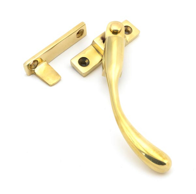 Polished Brass Night-Vent Locking Peardrop Fastener