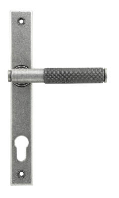 Pewter Patina Brompton Slimline Lever Espag. Lock Set