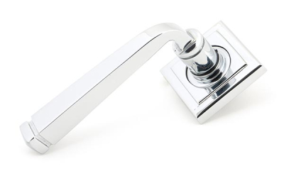 Polished Chrome Avon Round Lever on Rose Set (Sprung)