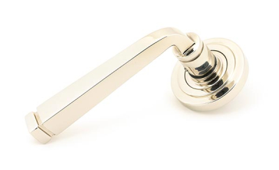 Polished Nickel Avon Round Lever on Rose Set (Sprung)
