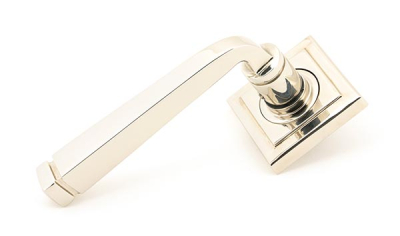 Polished Nickel Avon Round Lever on Rose Set (Sprung)