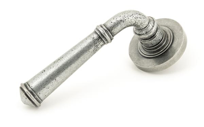 Pewter Patina Regency Lever on Rose Set (Sprung)