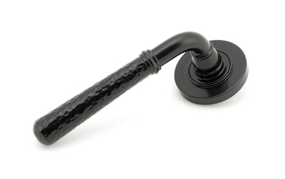 Black Hammered Newbury Lever on Rose Set (Sprung)